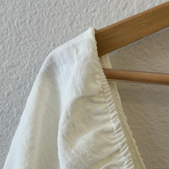 Altar'd State Babydoll‎ Tiered Dress Off White Sorority Size L Boho Peasant - Picture 6 of 10